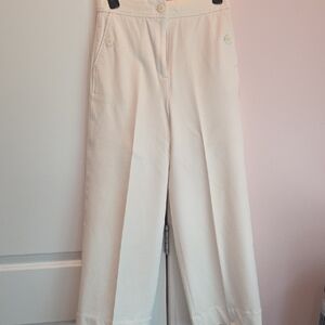 J. Crew Cream Wide-Leg Pants & Jumpsuits